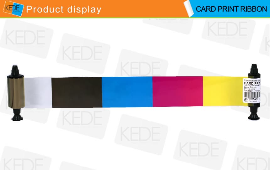 Compatible Card Printer Ribbon for Evolis R3411 YMCKO Color